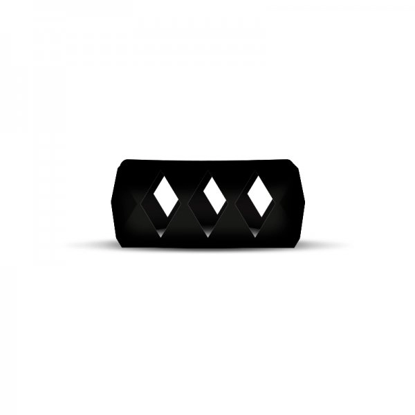 VAPE BAND NOIR BUBBLE LOSANGE 24 À 28MM