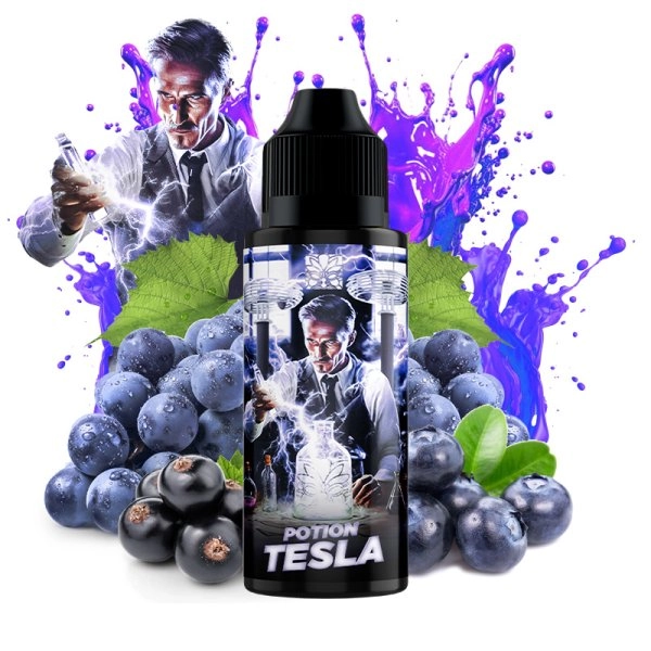 POTION TESLA (RAISIN/CASSIS/MYRTILLE) 0MG 100ML - TRIBAL FORCE