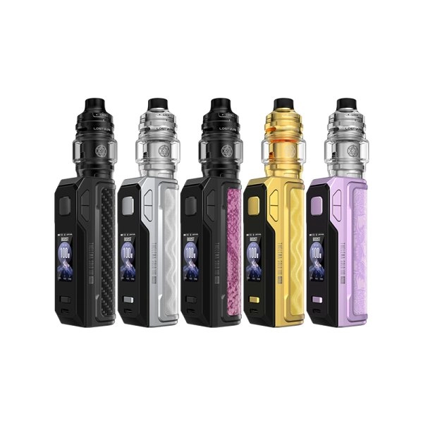 Kit THELEMA SOLO 100 PRO 5ML 21700/18650 - LOST VAPE (carbon black)