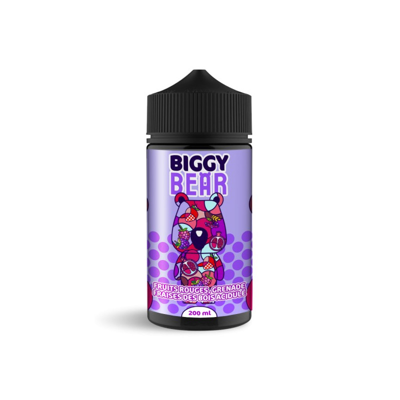 FRUITS ROUGES GRENADE FRAISES DES BOIS ACIDULÉES BIGGY BEAR 200ML 00MG