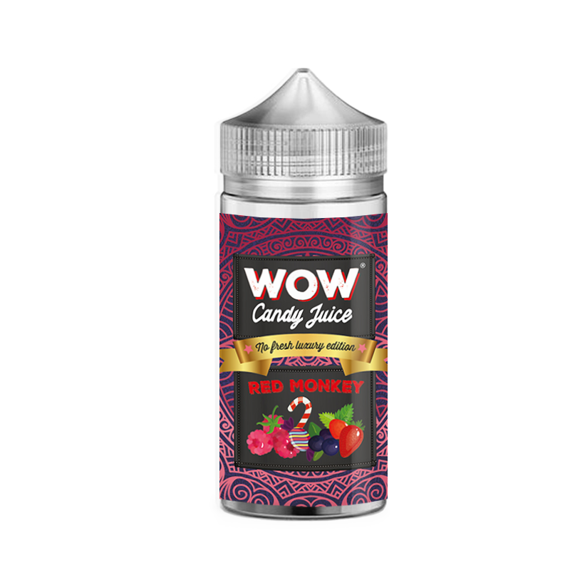 RED MONKEY NO FRESH WOW CANDY JUICE MADE IN VAPE 100ML