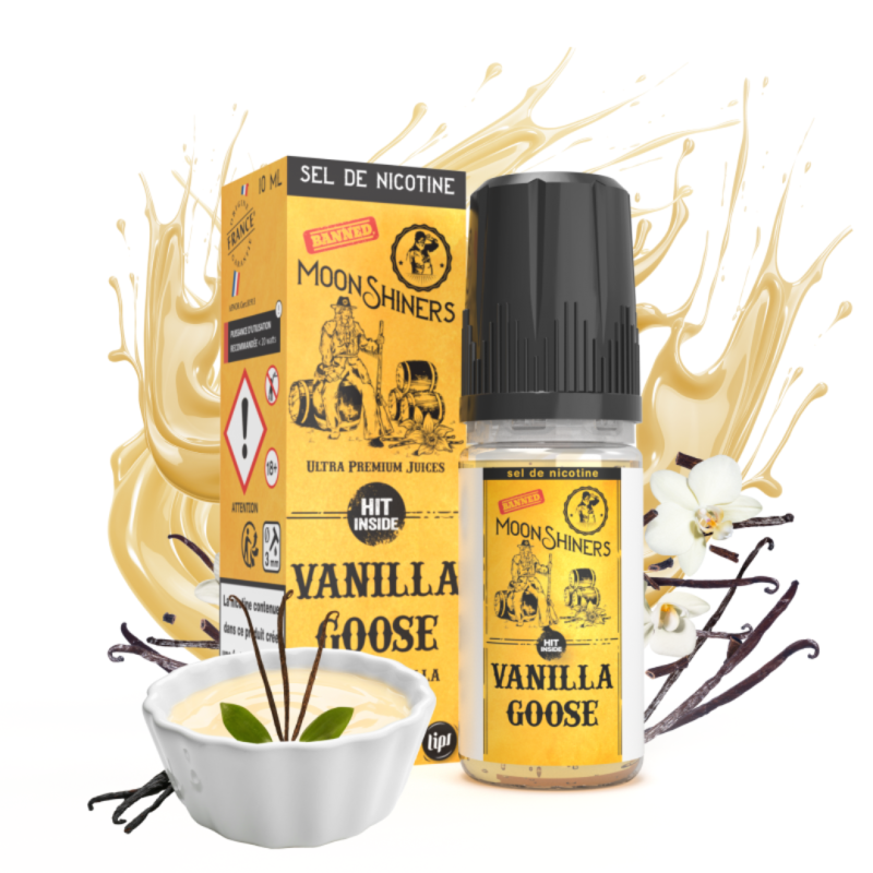 MOONSHINERS HIT INSIDE VANILLA GOOSE NIC SALTS 10ML - LE FRENCH LIQUIDE (20mg)