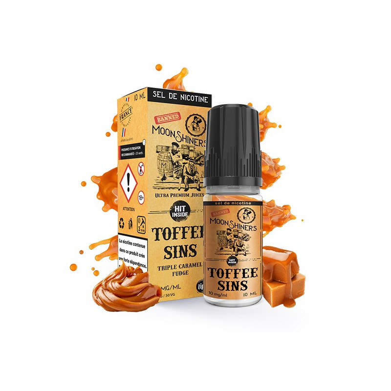 TOFFEE SINS NIC SALT MOONSHINERS LIPS 10ML (20mg)