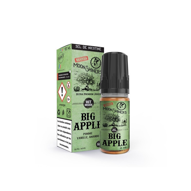 BIG APPLE NIC SALT MOONSHINERS LIPS 10ML  (20mg)