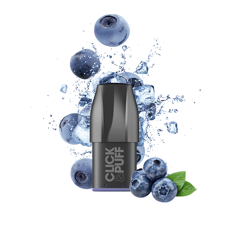 CLICK & PUFF – POD – MYRTILLE GLACÉE (omg)