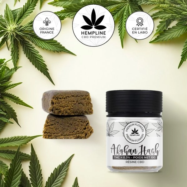 Afghan Hash Résine CBD (10g) - Hempline