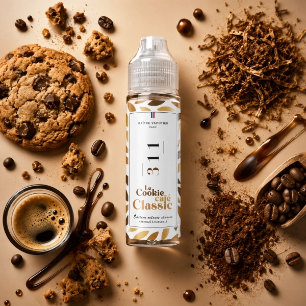 N°311 LE COOKIE CAFÉ CLASSIC 0MG 50ML - MAÎTRE VAPOTIER