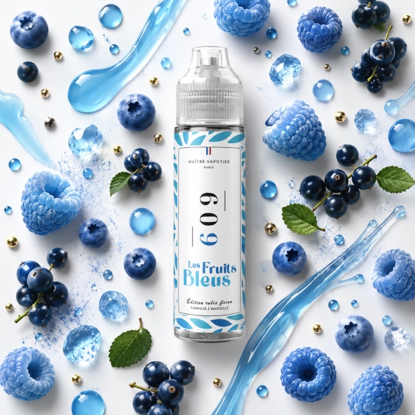 N°609 LES FRUITS BLEUS 0MG 50ML - MAÎTRE VAPOTIER
