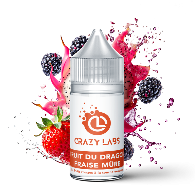 FRUIT DU DRAGON FRAISE MÛRE - 30ML CONCENTRÉ - CRAZY LABS