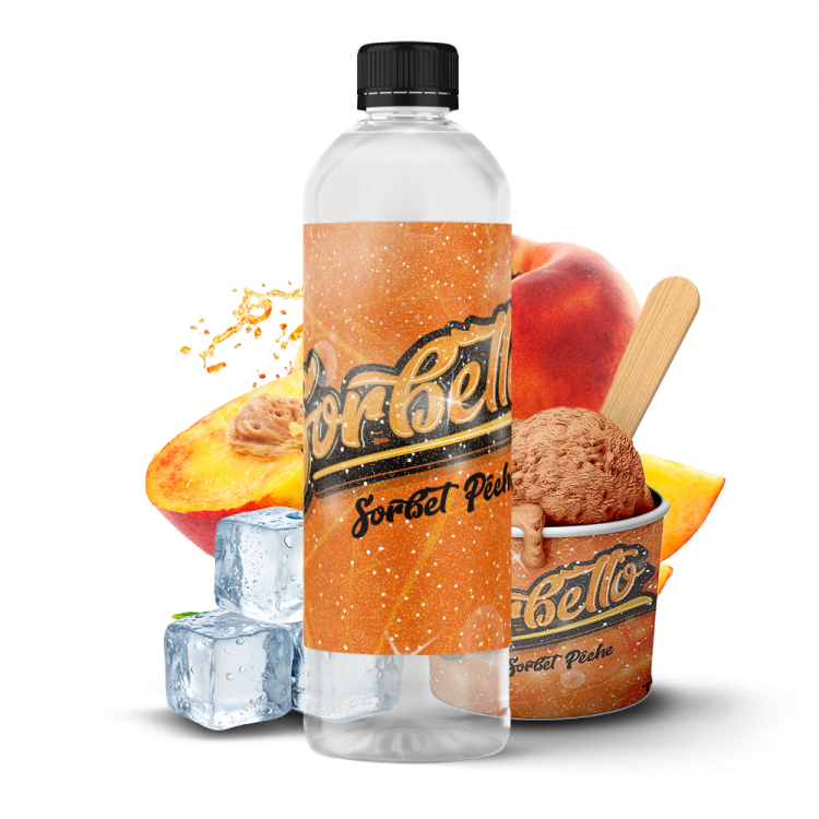 SORBET PÊCHE - 1 LITRE - SORBETTO