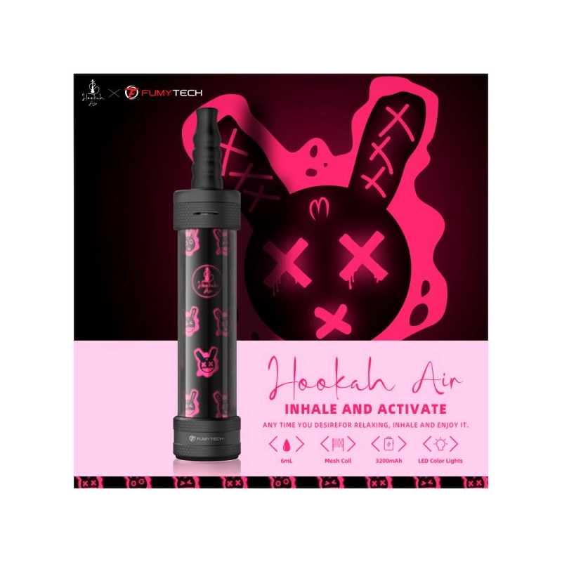 E-CHICHA PORTABLE HOOKAH AIR 6ML 3200MAH RABBIT - FUMYTECH