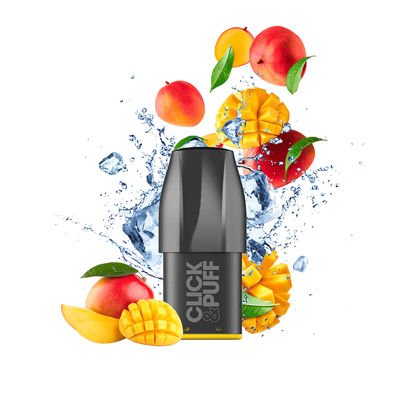 CLICK & PUFF – POD – MANGUE GLACÉE (omg)