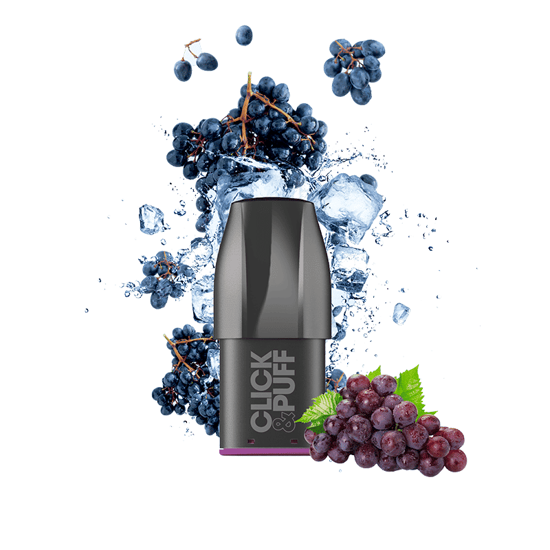 CLICK & PUFF – POD – RAISIN GLACÉ (omg)