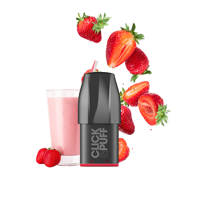 CLICK & PUFF – POD – MILKSHAKE FRAISE