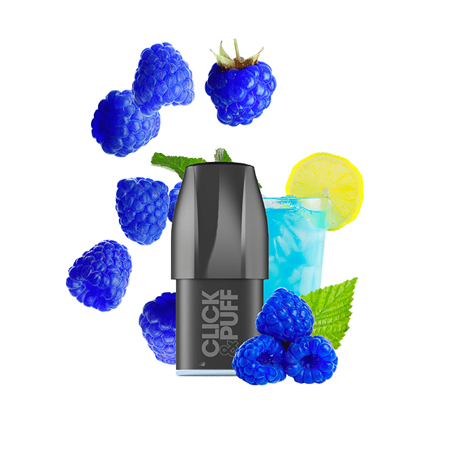 CLICK & PUFF – POD – BLUE RAZZ LEMONADE (omg)