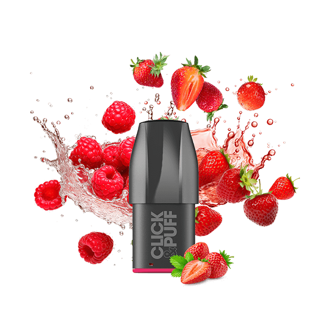 CLICK & PUFF – POD – FRAISE FRAMBOISE