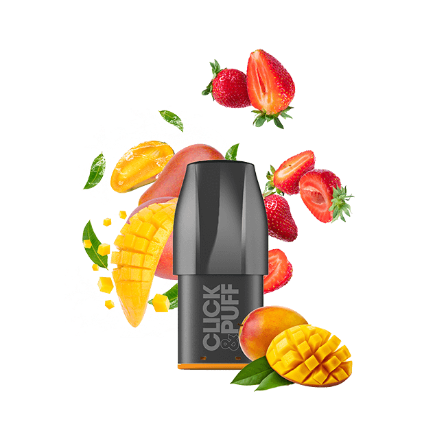 CLICK & PUFF – POD – FRAISE MANGUE