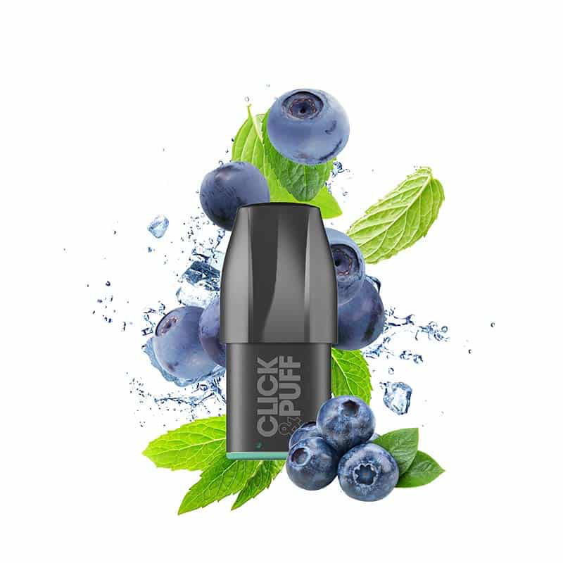 CLICK & PUFF – POD – MYRTILLE MENTHE (omg)