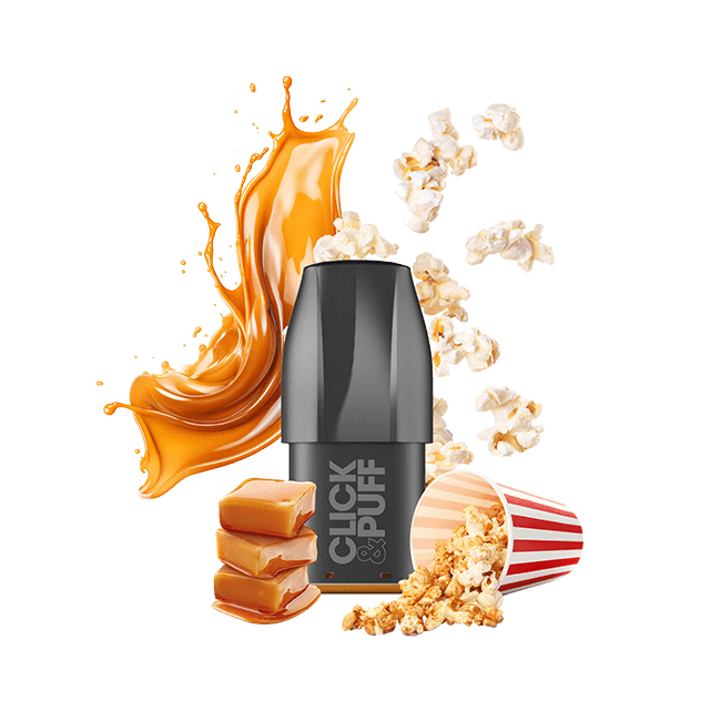 CLICK & PUFF – POD – POP CORN CARAMEL (omg)