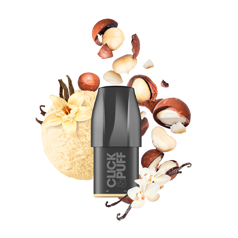 CLICK & PUFF – POD – VANILLE MACADAMIA (omg)