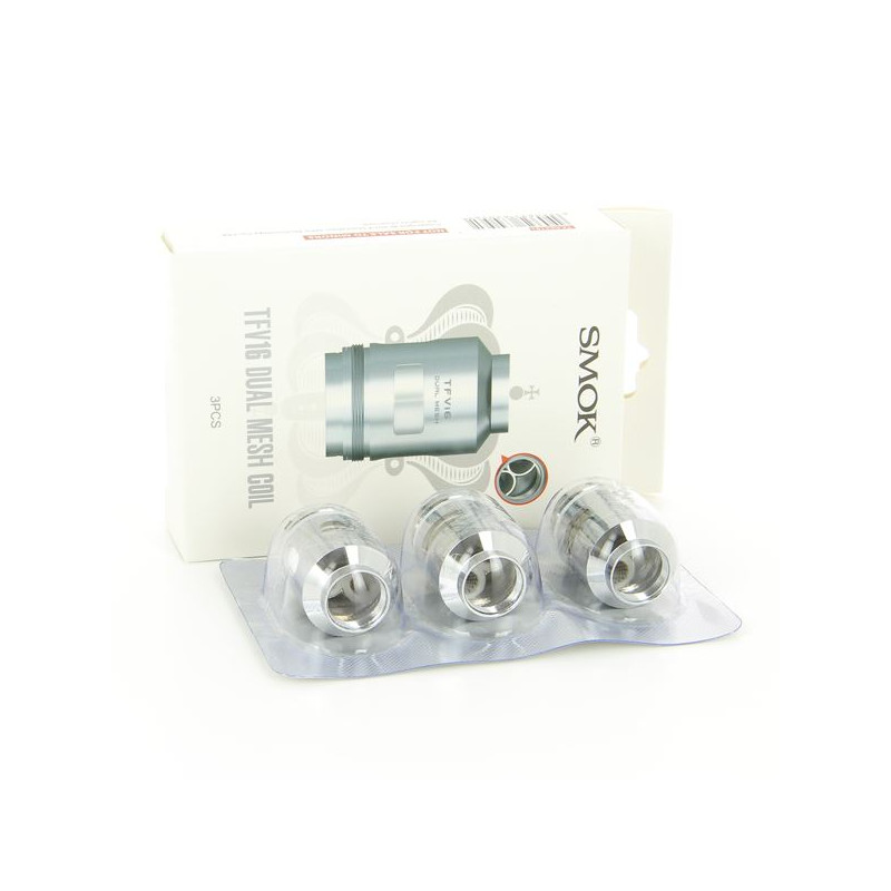 PACK DE 3 RÉSISTANCES DUAL MESH 0,12OHM TFV16 SMOK