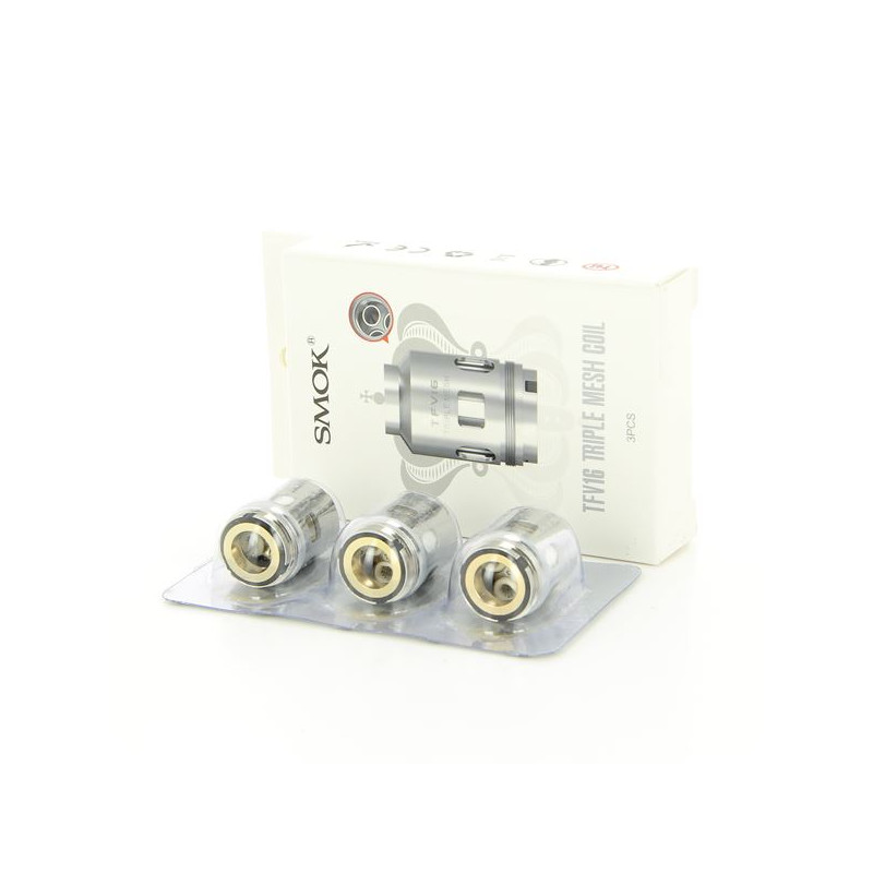 PACK DE 3 RÉSISTANCES TRIPLE MESH 0,15OHM TFV16 SMOK