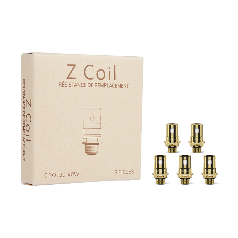 PACK DE 5 RÉSISTANCES Z-COIL / PLEXUS INNOKIN (0,3 Ohm)
