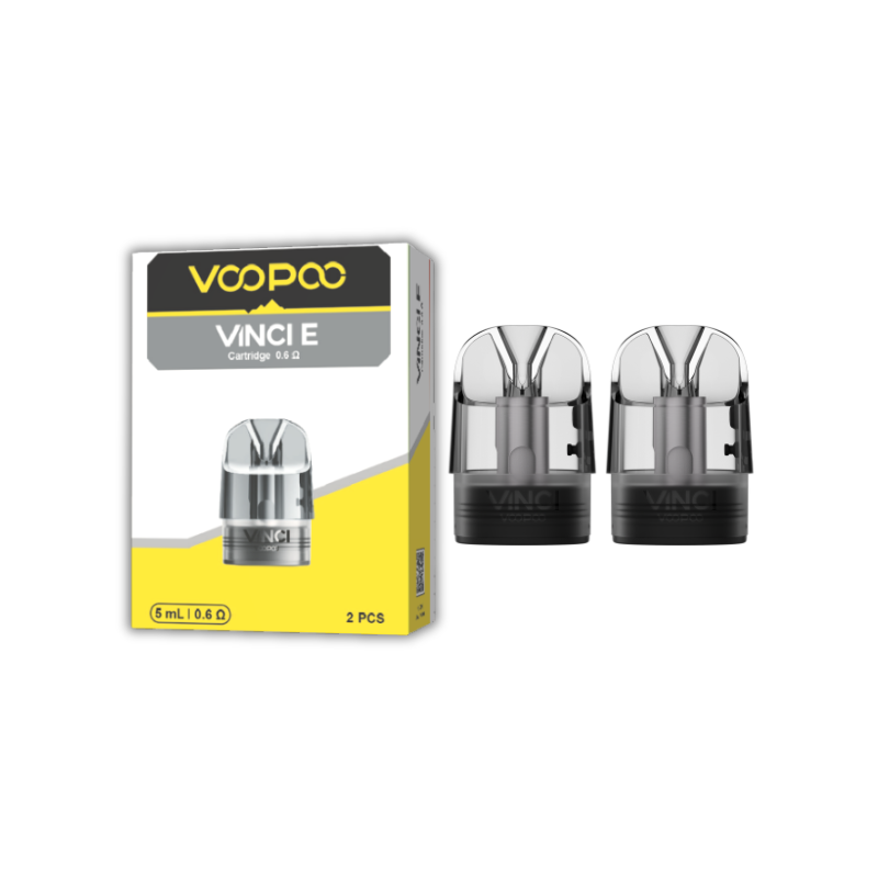 PACK DE 2 CARTOUCHES 5ML VINCI E VOOPOO (0,8 Ohm)
