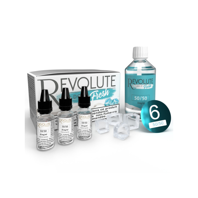 PACK DIY FRESH 115ML 50/50 06MG REVOLUTE