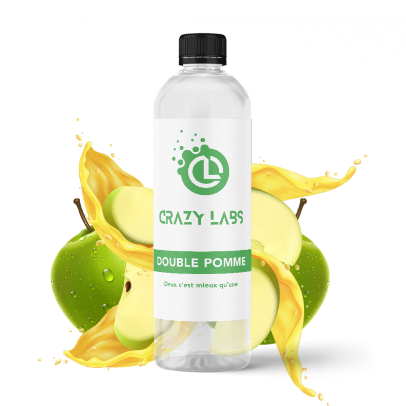 DOUBLE POMME - 1 LITRE - CRAZY LABS
