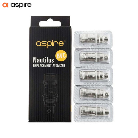 RÉSISTANCES NAUTILUS (5PCS) - ASPIRE  (0,4 Ohm)