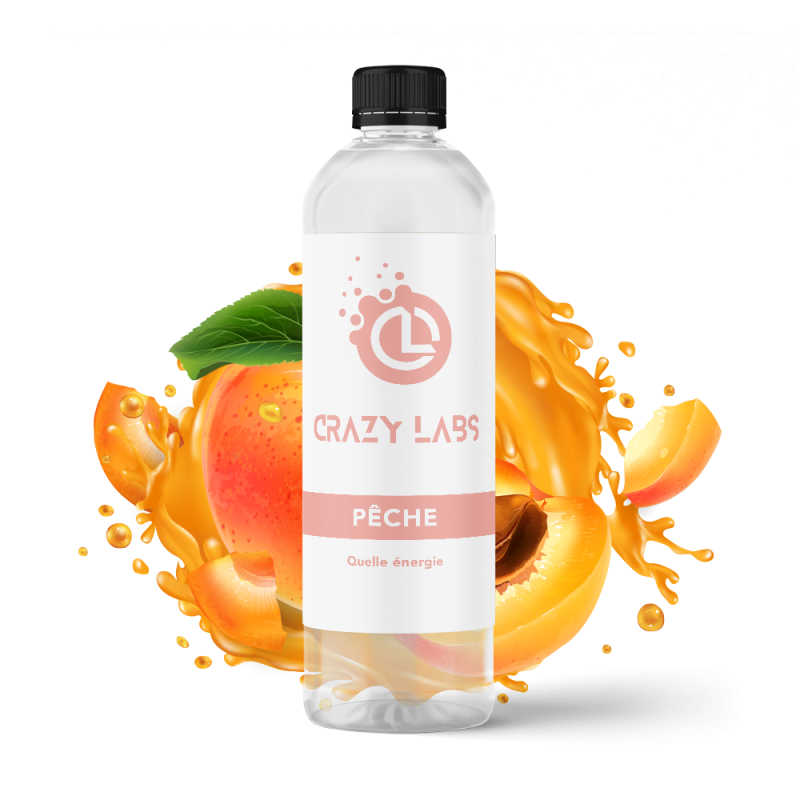 PÊCHE - 1 LITRE - CRAZY LABS