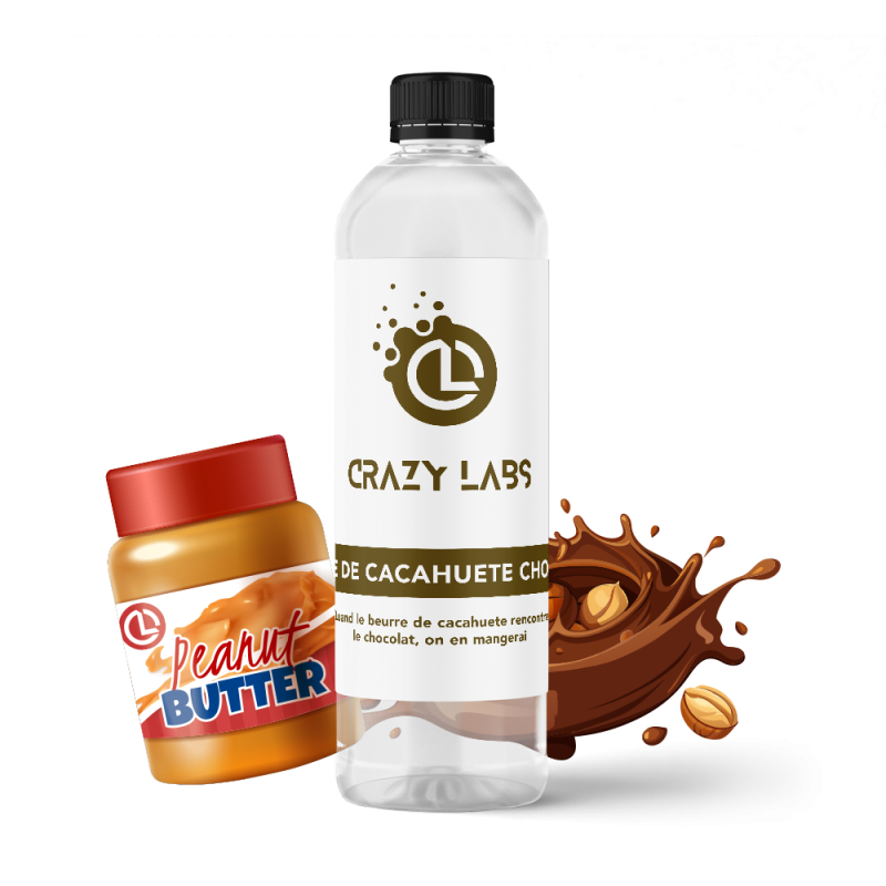BEURRE DE CACAHUETE CHOCOLAT - 1 LITRE - CRAZY LABS