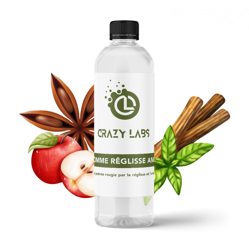 POMME REGLISSE ANIS - 1 LITRE - CRAZY LABS