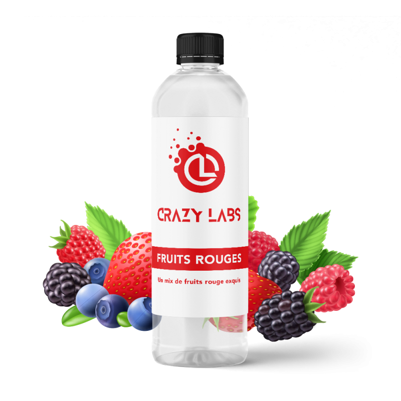 FRUITS ROUGES - 1 LITRE - CRAZY LABS 