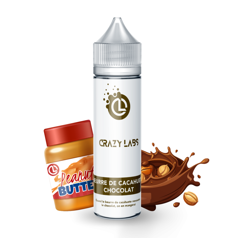 BEURRE DE CACAHUETE CHOCOLAT - 50ML - CRAZY LABS
