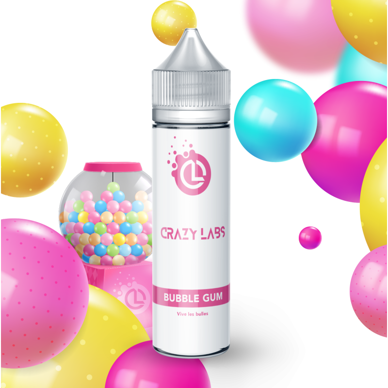 BUBBLE GUM - 50ML - CRAZY LABS