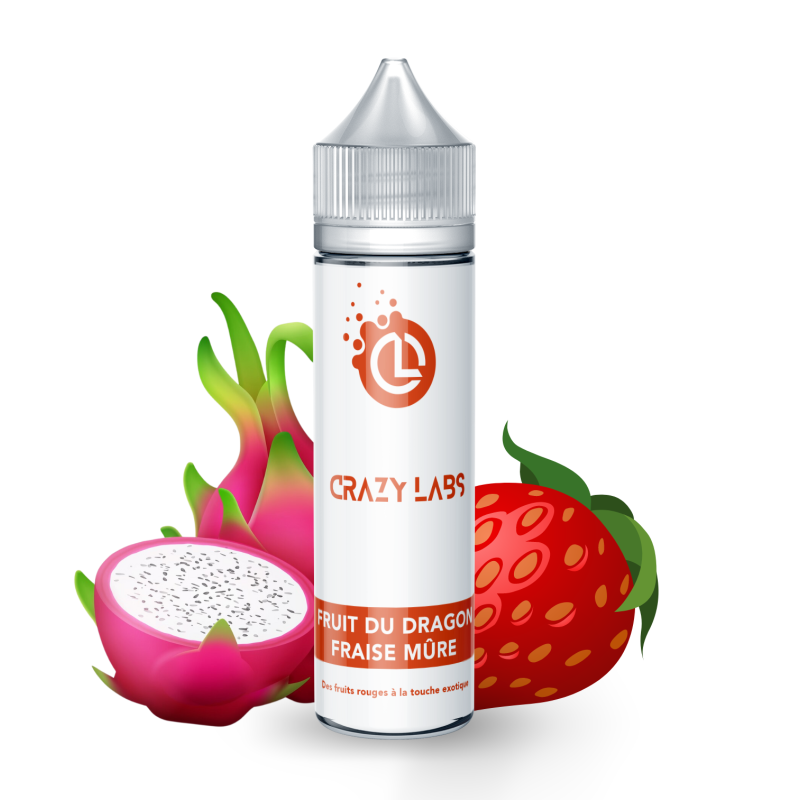 FRUIT DU DRAGON FRAISE MÛRE - 50ML - CRAZY LABS