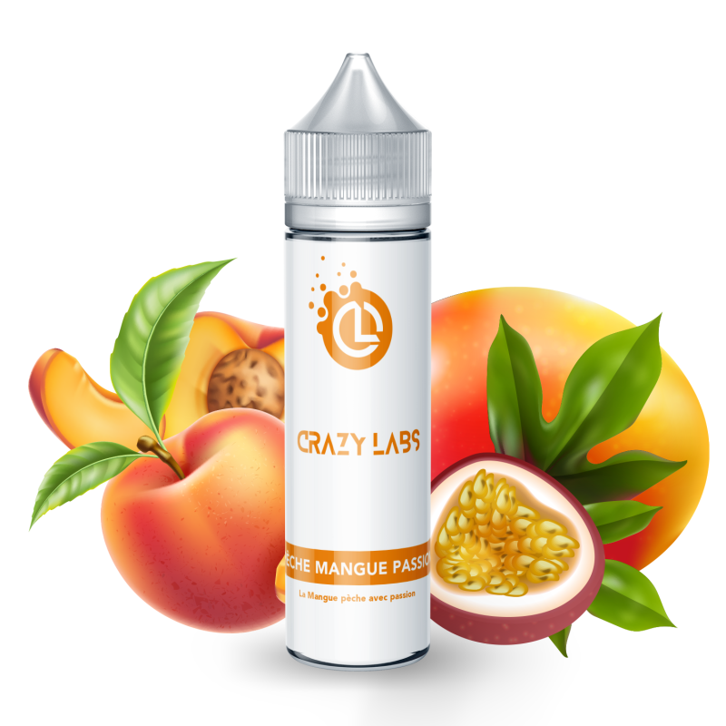 PÊCHE MANGUE PASSION - 50ML - CRAZY LABS