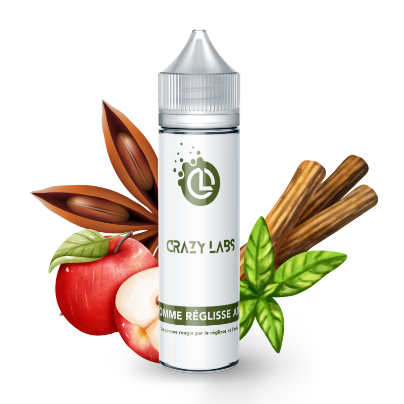 POMME RÉGLISSE ANIS - 50ML - CRAZY LABS