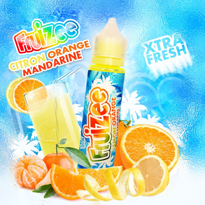 CITRON ORANGE MANDARINE XTRA FRESH ELIQUIDFRANCE FRUIZEE 50ML 00MG