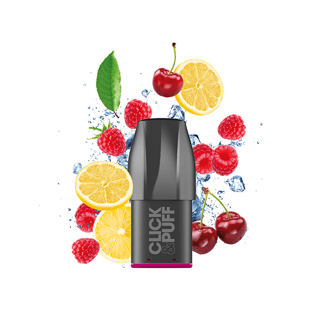 CLICK & PUFF – POD – CERISE FRAMBOISE CITRON (omg)