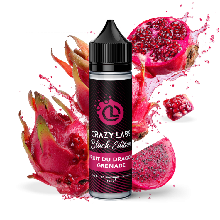 FRUIT DU DRAGON GRENADE - 50ML - CRAZY LABS BLACK EDITION